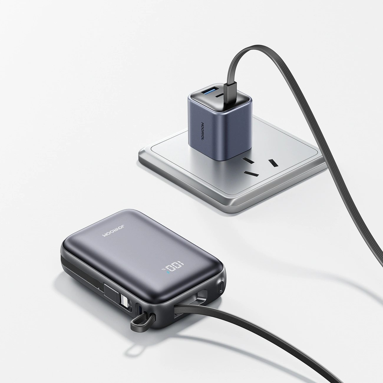 Batterie Externe Joyroom JR-PBF29, 20000mAh, 22.5W, QC + PD, 1 x Lightning - 2 x USB-C, Noire