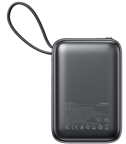 Batterie Externe Joyroom JR-PBF29, 20000mAh, 22.5W, QC + PD, 1 x Lightning - 2 x USB-C, Noire