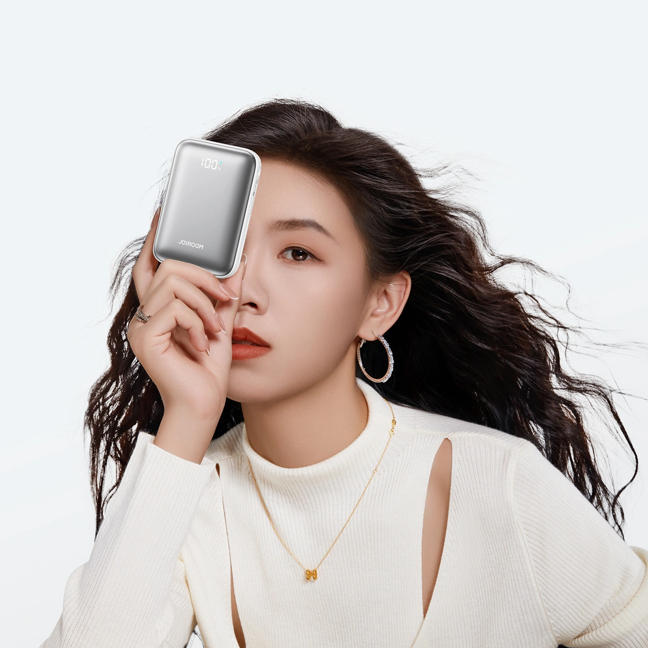 Batterie Externe Joyroom JR-PBF29, 20000mAh, 22.5W, QC + PD, 1 x Lightning - 2 x USB-C, Blanche