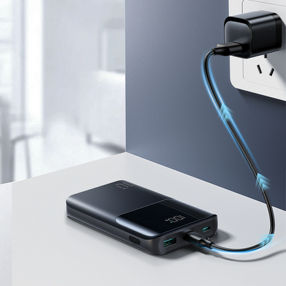 Batterie Externe Joyroom JR-QP191, 10000mAh, 22.5W, QC + PD, 1 x USB-A - 2 x USB-C, Noire