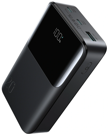 Batterie Externe Joyroom JR-QP192, 20000mAh, 22.5W, QC + PD, 1 x USB-A - 2 x USB-C, Noire