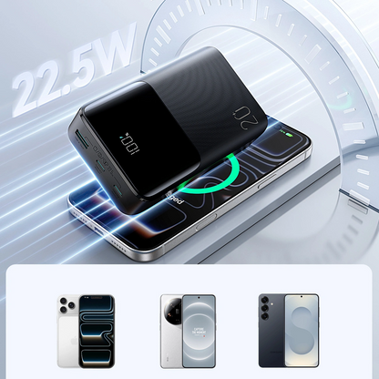 Batterie Externe Joyroom JR-QP192, 20000mAh, 22.5W, QC + PD, 1 x USB-A - 2 x USB-C, Noire