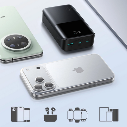 Batterie Externe Joyroom JR-QP192, 20000mAh, 22.5W, QC + PD, 1 x USB-A - 2 x USB-C, Noire