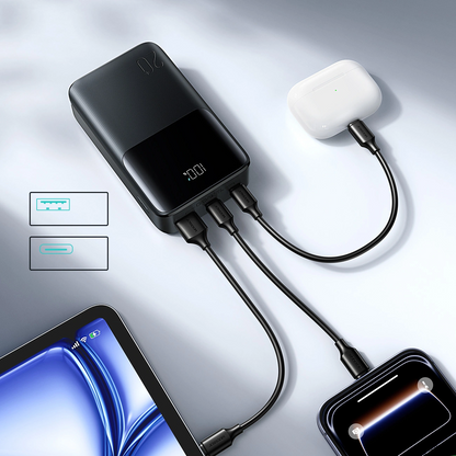 Batterie Externe Joyroom JR-QP192, 20000mAh, 22.5W, QC + PD, 1 x USB-A - 2 x USB-C, Noire