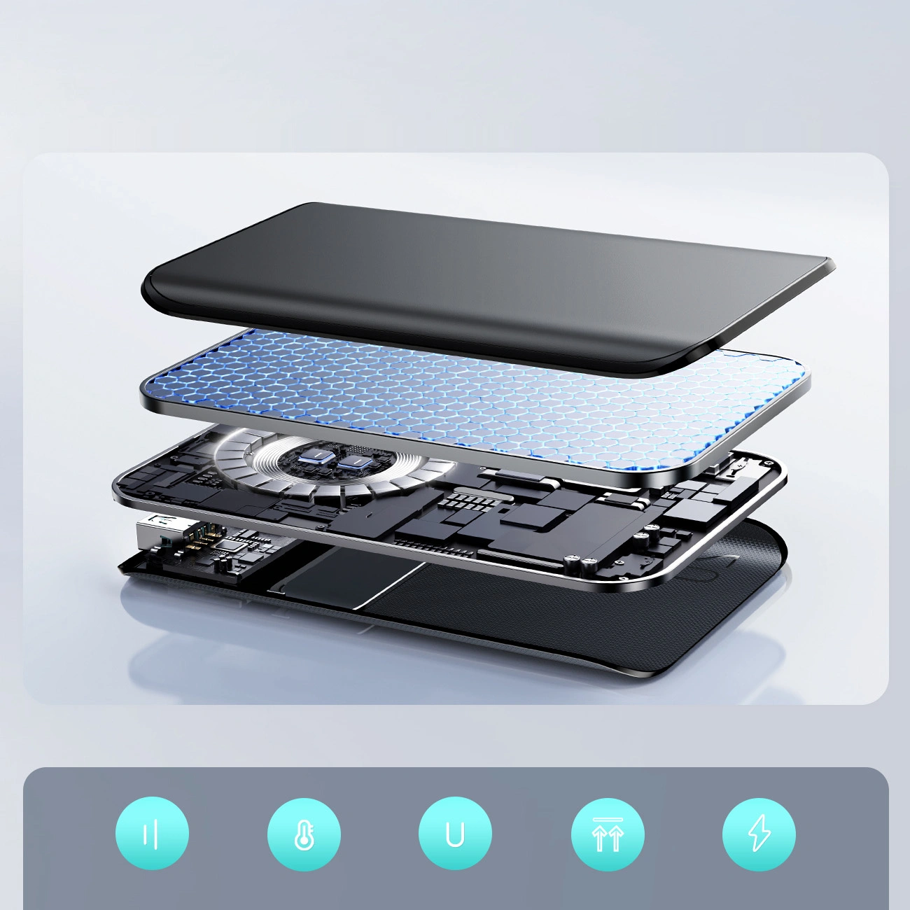 Batterie Externe Joyroom JR-QP192, 20000mAh, 22.5W, QC + PD, 1 x USB-A - 2 x USB-C, Noire