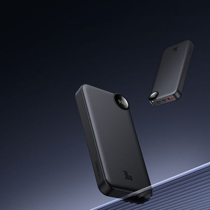 Batterie Externe McDodo MC-3850 Display, 10000mAh, 30W, QC + PD, 1 x USB-A - 2 x USB-C, Noire