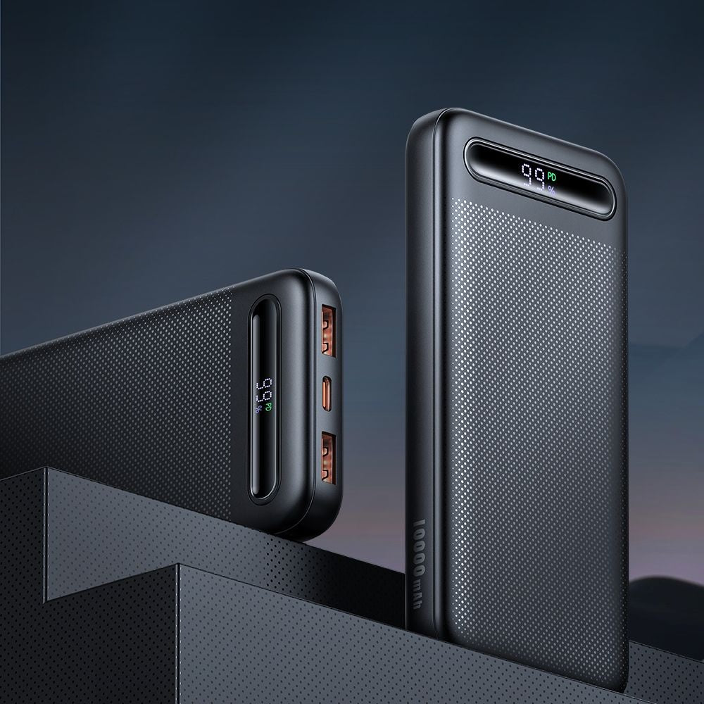 Externer Akku McDodo MC-3881 Star, 10000mAh, 22.5W, QC + PD, 2 x USB-A - 1 x USB-C, Schwarz