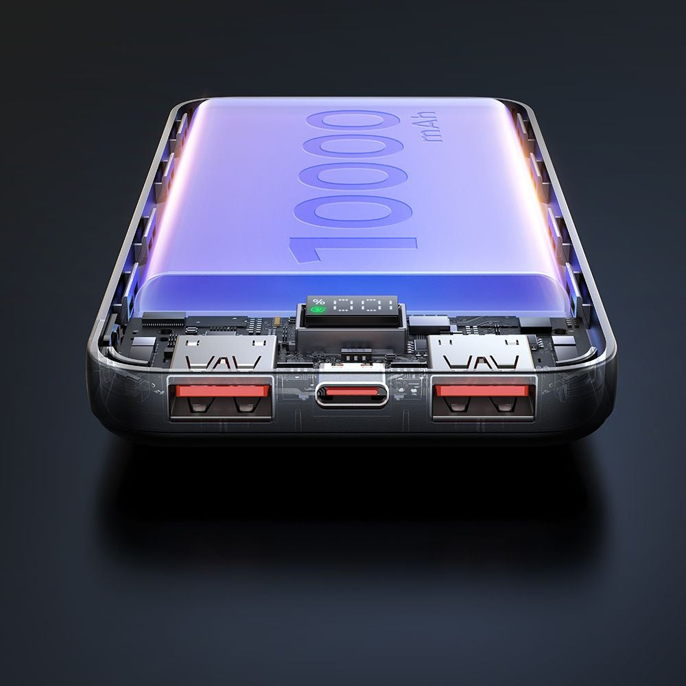 Batteria Esterna McDodo MC-4220, 10000mAh, 22.5W, QC + PD, 2 x USB-A - 1 x USB-C, Nera