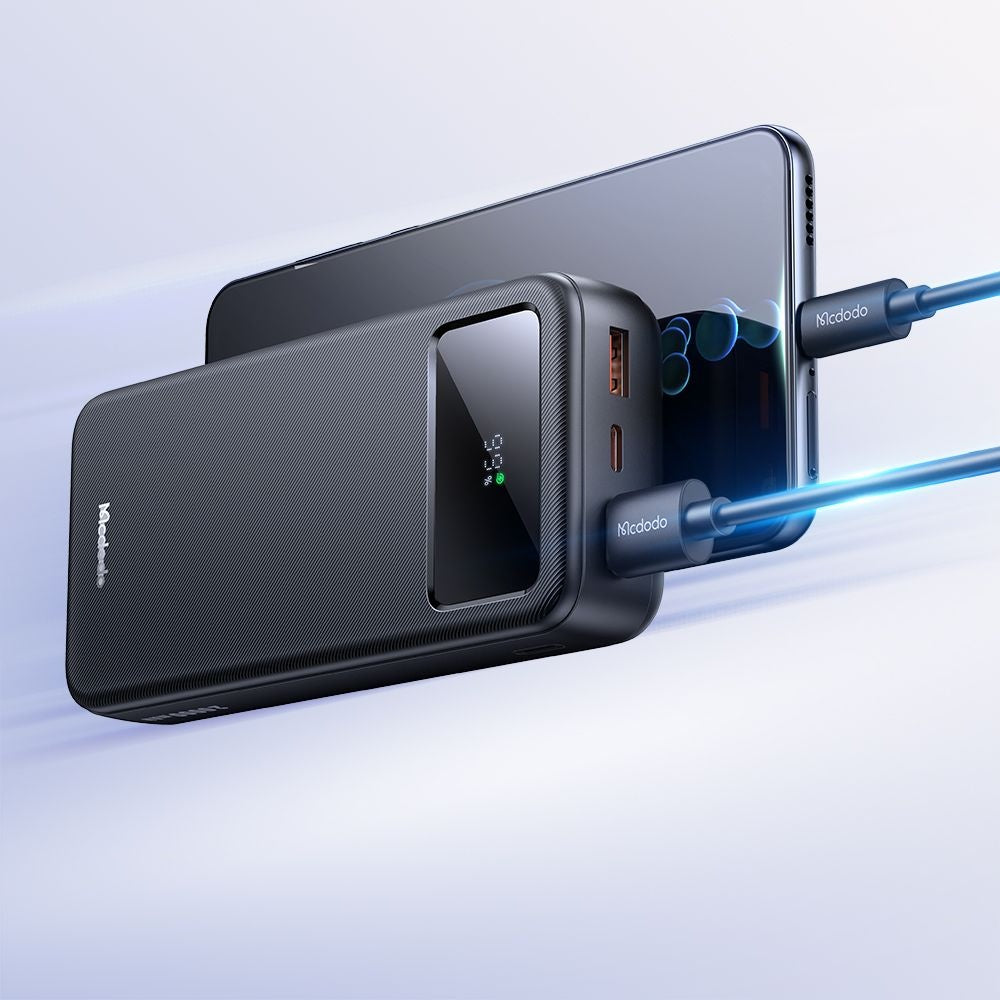 Batterie Externe McDodo MC-4230, 20000mAh, 22.5W, QC + PD, 2 x USB-A - 1 x USB-C, Noire
