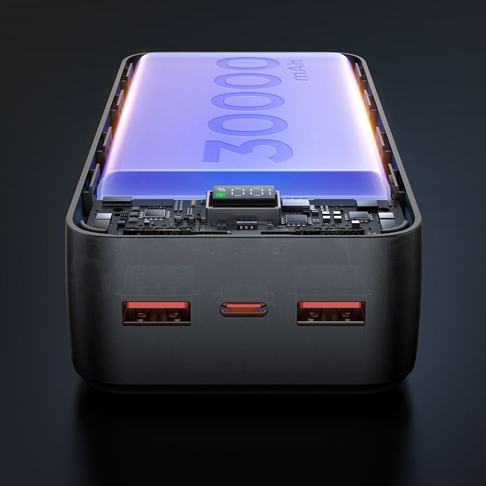 Batterie Externe McDodo MC-4240, 30000mAh, 22.5W, QC + PD, 2 x USB-A - 1 x USB-C, Noire