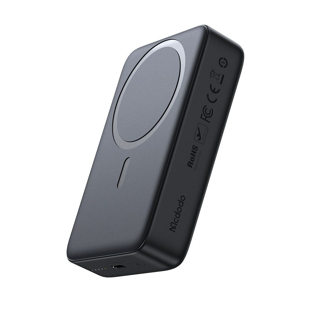 Batteria Esterna Wireless McDodo MC-5021 Ambilight, 20000mAh, 20W, PD + FQI, 1 x QI - 1 x USB-C, Nera
