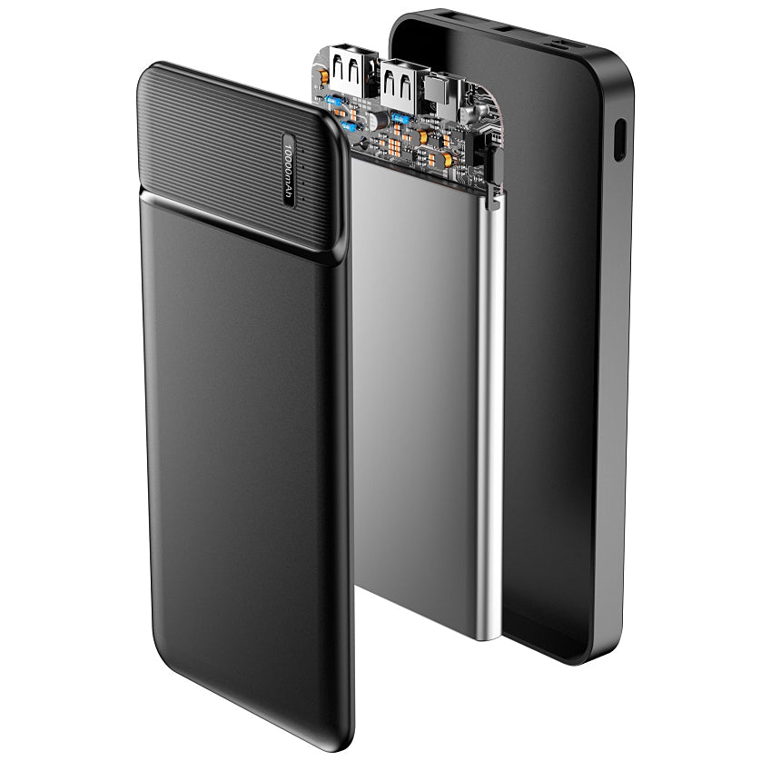 Batteria Esterna MaXlife MXPB-01, 10000mAh, 12W, 2 x USB-A, Nera
