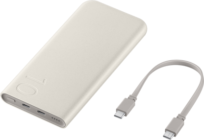Batteria Esterna Samsung, 10000mAh, Beige EB-P3401XUEGWW