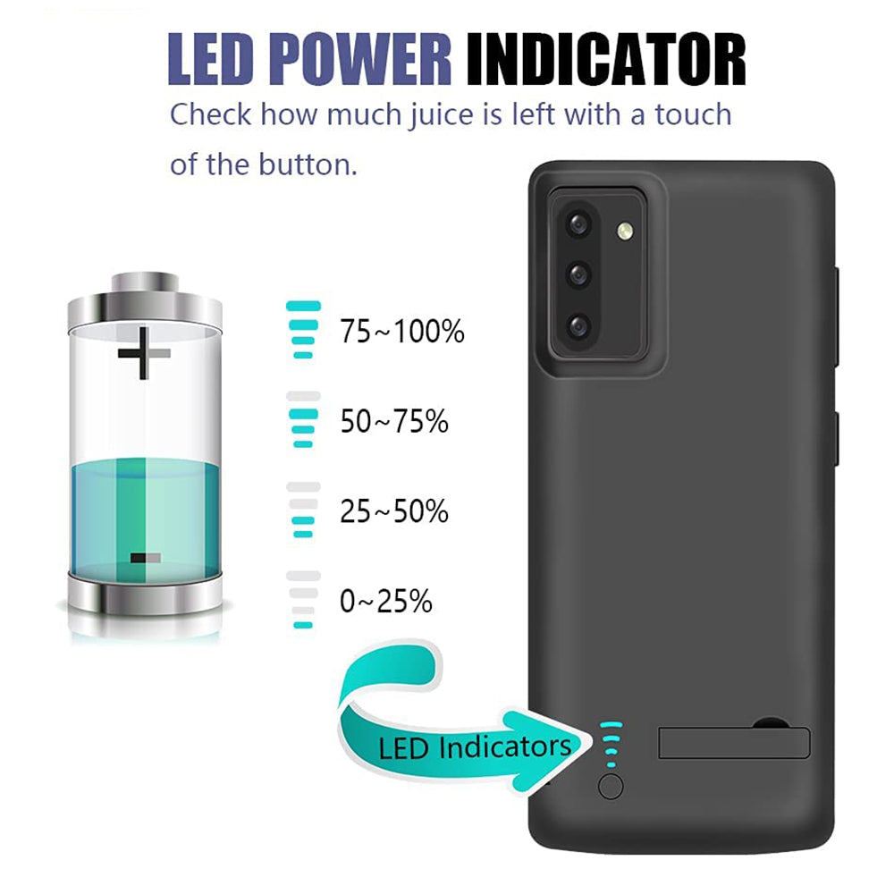 Batteria Esterna Tipo Custodia Techsuit Power Pro Battery per Samsung Galaxy Note 10 5G N971 / Note10 N970, 5000mAh, Nera