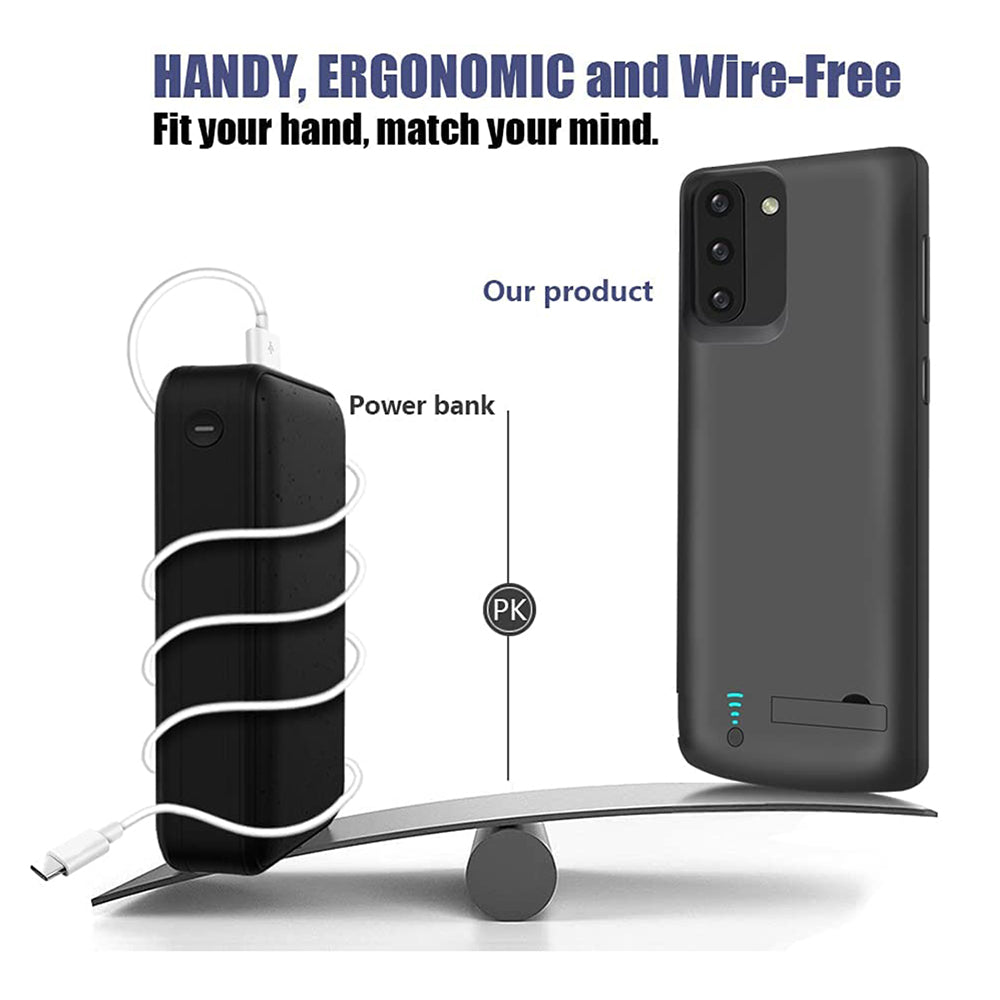 Batteria Esterna Tipo Custodia Techsuit Power Pro Battery per Samsung Galaxy Note 10 5G N971 / Note10 N970, 5000mAh, Nera
