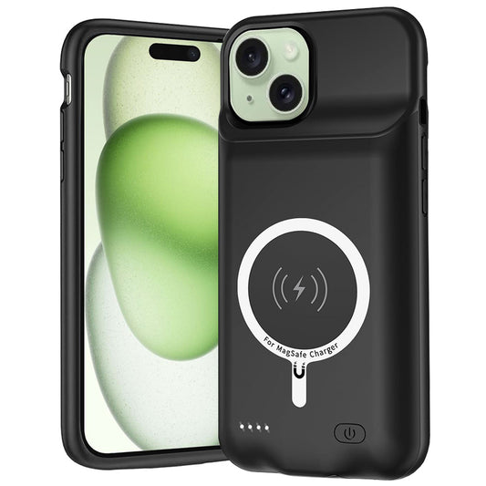 Batterie Externe Type Étui Sans Fil Techsuit Power Pro Battery pour Apple iPhone 15 Plus, 8500mAh, Noire