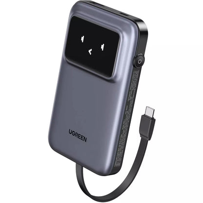 Batteria Esterna UGREEN PB511 Uno, 10000mAh, 30W, QC + PD, 1 x USB-A - 2 x USB-C, Grigio