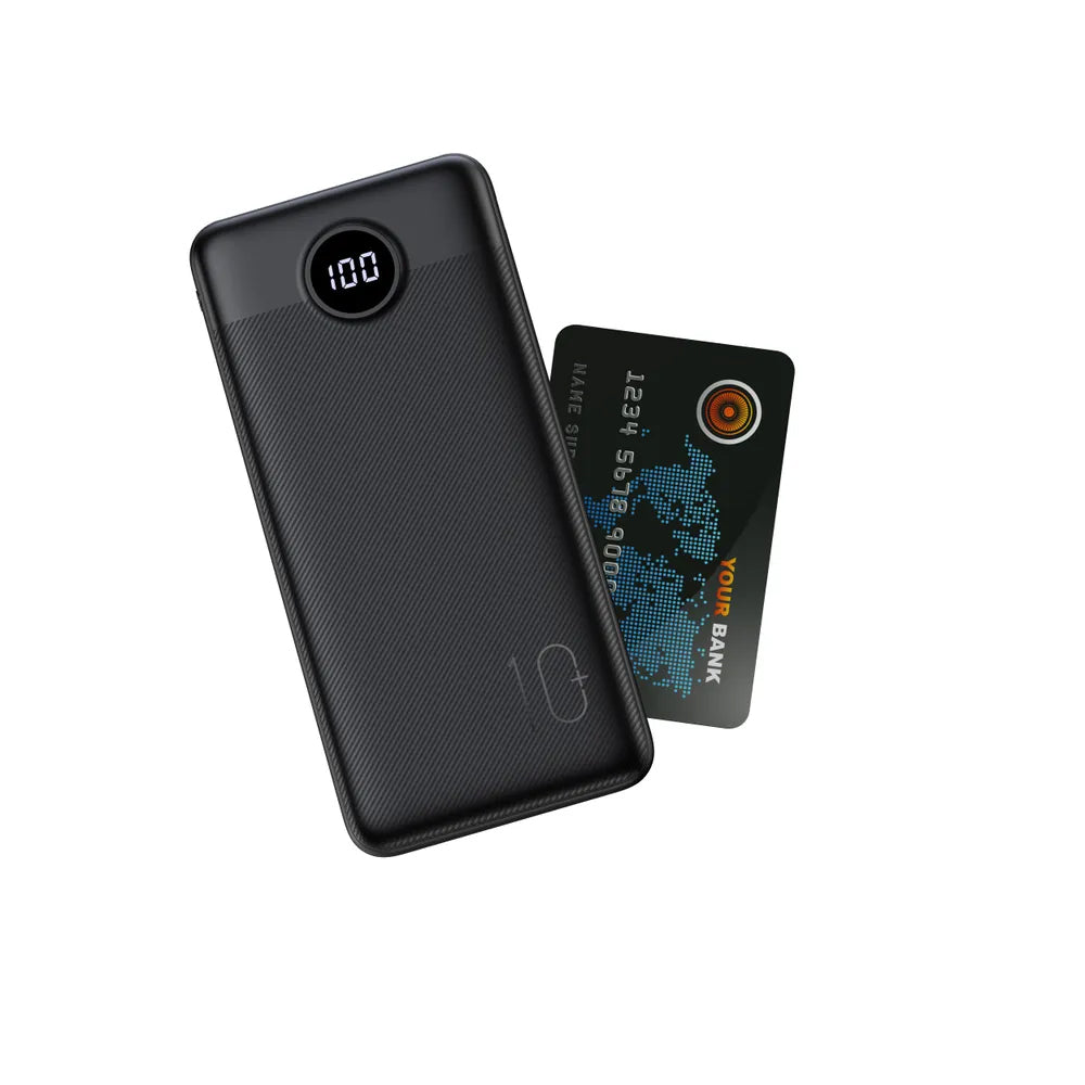 Batteria Esterna Veger L10S, 10000mAh, 20W, QC + PD, 1 x USB-C - 2 x USB-A, Nera