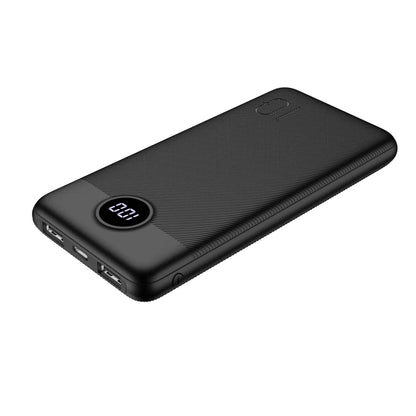 Batteria Esterna Veger L10S, 10000mAh, 20W, QC + PD, 1 x USB-C - 2 x USB-A, Nera