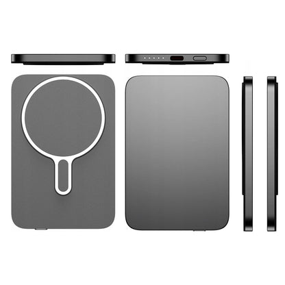 Externer Wireless-Akku 3MK MagSnap Go, 5000mAh, 20W, PD + FQI, 1 x QI - 1 x USB-C, Grau