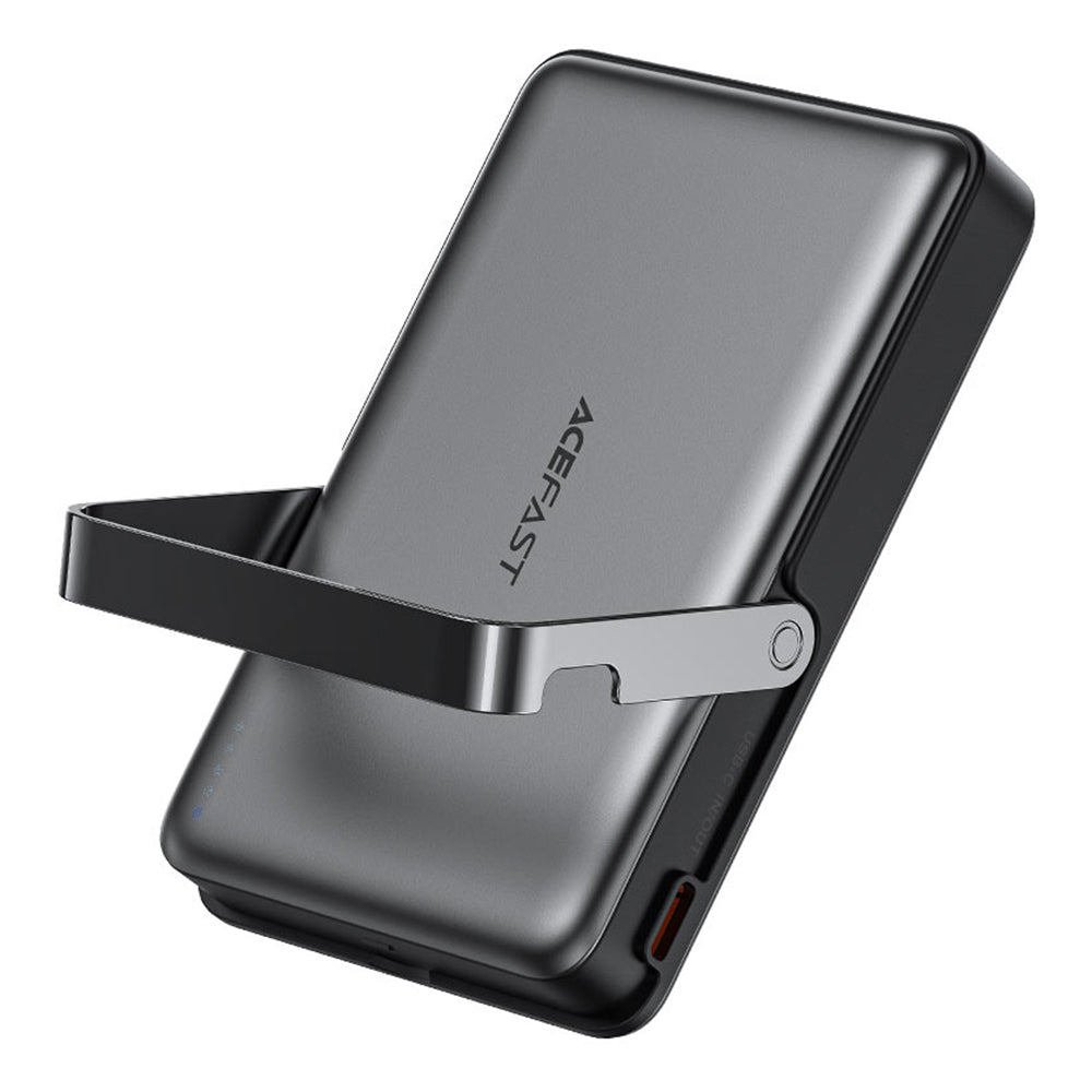 Batteria Esterna Wireless Acefast M17, 10000mAh, 22.5W, PD + FQI, 1 x QI - 1 x USB-C, Nera