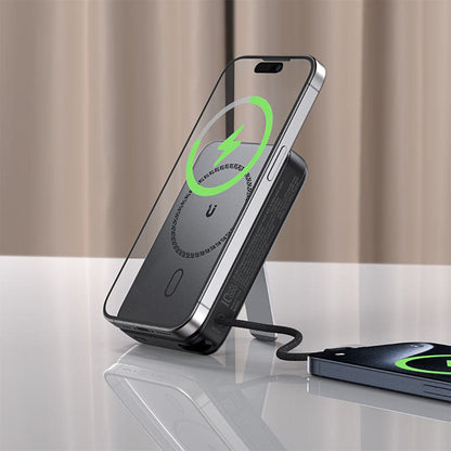 Batteria Esterna Wireless Acefast M24, 10000mAh, 22.5W, PD + FQI, 1 x QI - 2 x USB-C, Grigio