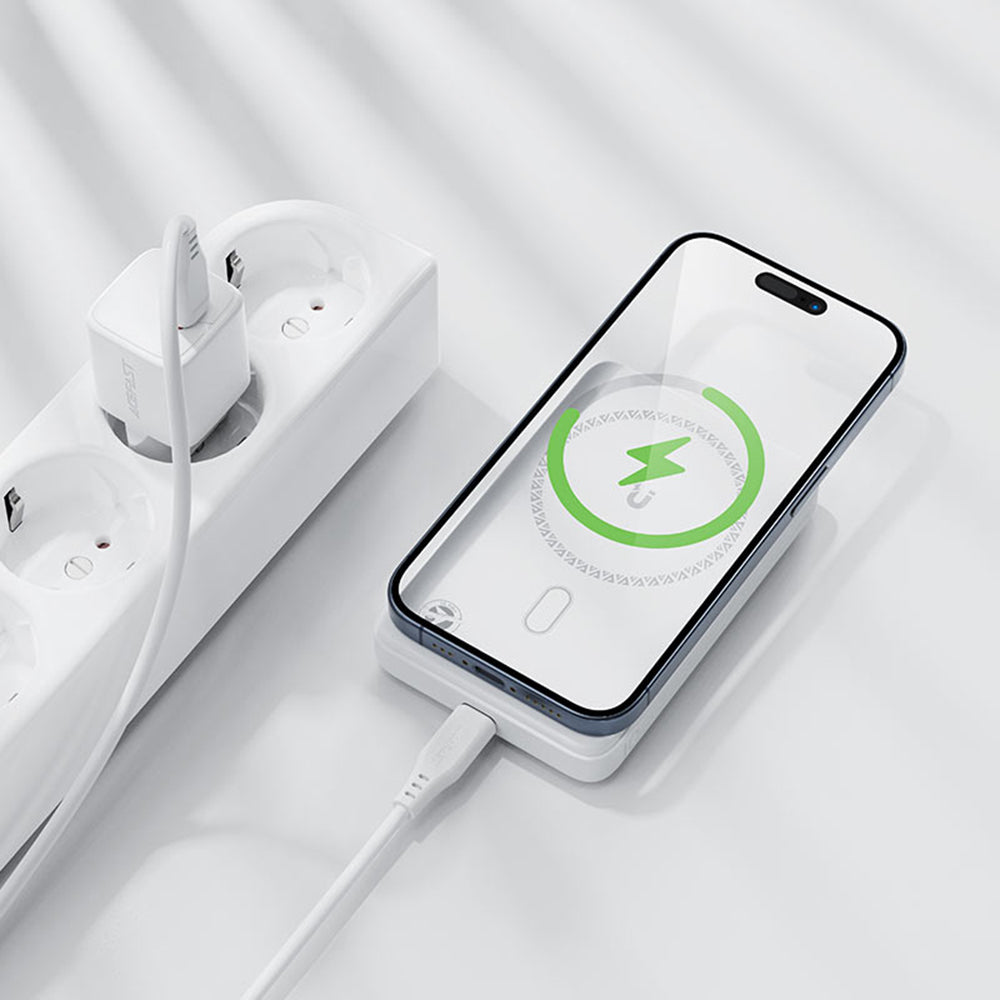 Batteria Esterna Wireless Acefast M26, 10000mAh, 20W, PD + FQI, 1 x QI - 1 x USB-C, Bianca