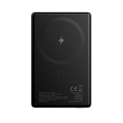 Externer Wireless Akku Allity. APB-300, 5000mAh, 20W, PD + FQI, 1 x QI - 1 x USB-C, Grau
