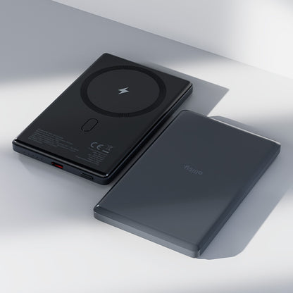 Externer Wireless Akku Allity. APB-300, 5000mAh, 20W, PD + FQI, 1 x QI - 1 x USB-C, Grau