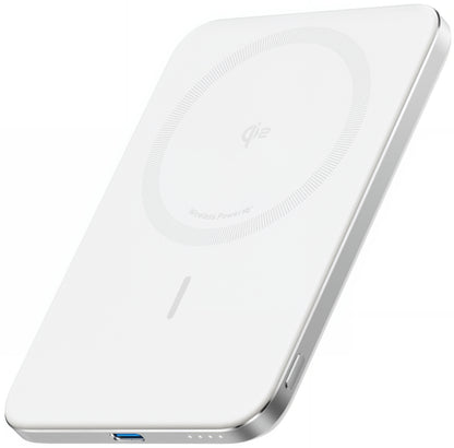 Batteria Esterna Wireless Anker Nano, 5000mAh, 20W, PD + FQI, 1 x QI - 1 x USB-C, Bianca A1665H21