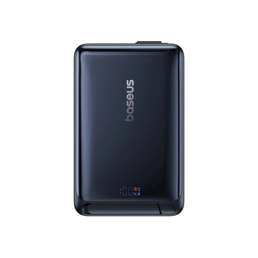 Batteria Esterna Wireless Baseus Nomos, 10000mAh, 45W, PD + FQI, 1 x QI - 2 x USB-C, Nera P10078800123-00