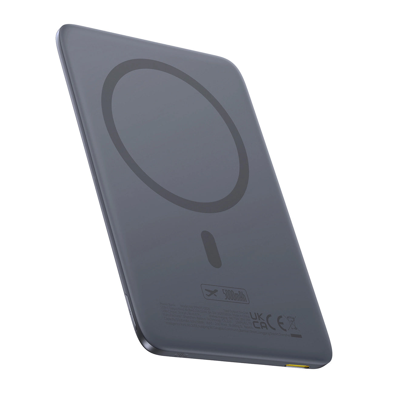 Batterie Externe Sans Fil Baseus PicoGo AM41, 5000mAh, 20W, PD + FQI, 1 x QI - 1 x USB-C, Gris P1007680C813-00