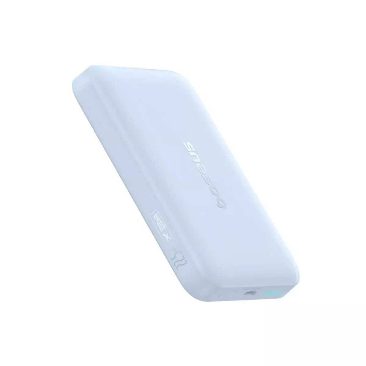 Kabellose Externe Batterie Baseus EnerFill FM11 Ultra-Mini, 10000mAh, 22,5W, PD + FQI, 1 x QI - 1 x USB-C, Blau P1008210E313-00