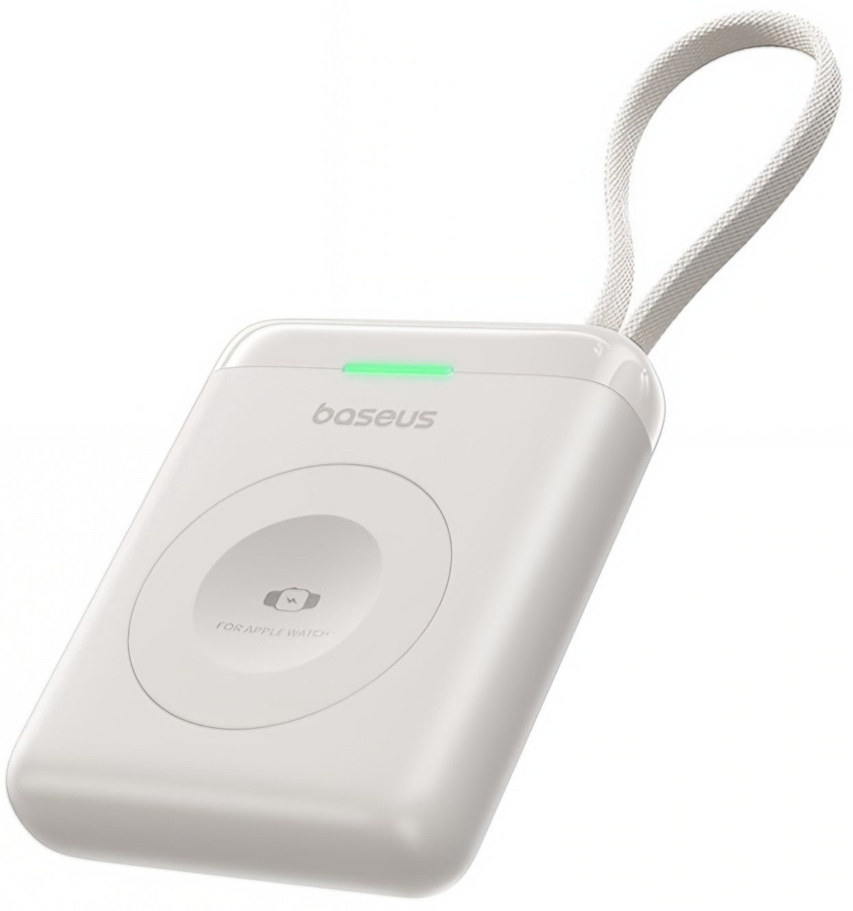 Batteria Esterna Wireless Baseus EnerFill FW11 per Apple Watch Series, 1640mAh, 5W, 1 x QI, Bianca E0205302