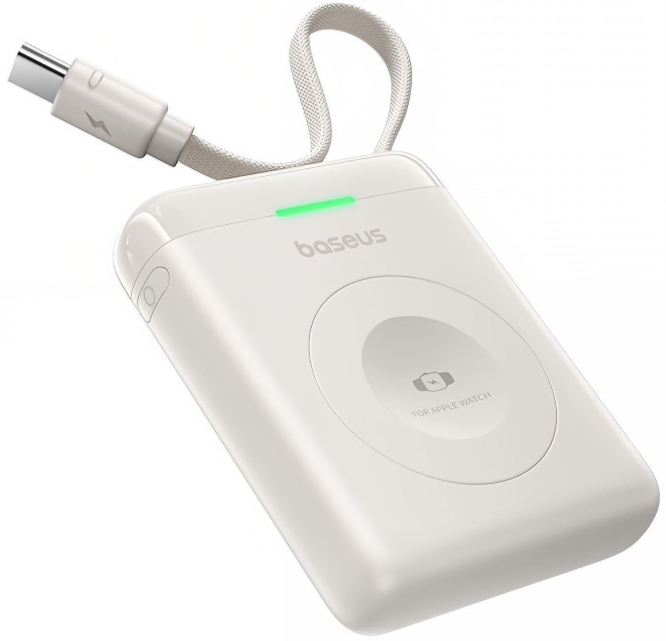 Batteria Esterna Wireless Baseus EnerFill FW11 per Apple Watch Series, 1640mAh, 5W, 1 x QI, Bianca E0205302