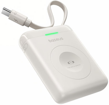 Batteria Esterna Wireless Baseus EnerFill FW11 per Apple Watch Series, 1640mAh, 5W, 1 x QI, Bianca E0205302