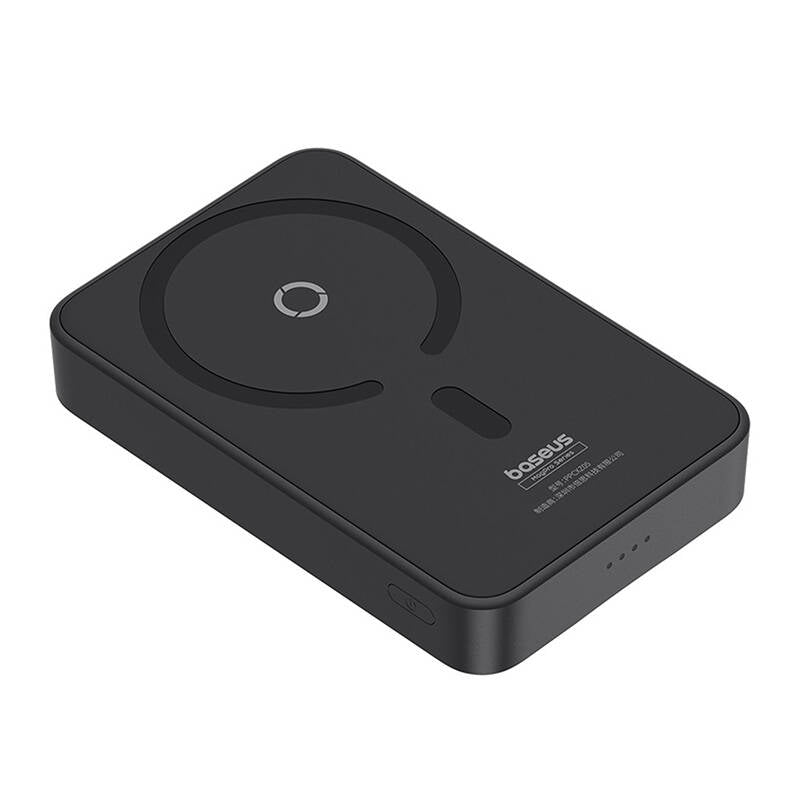 Externer Wireless-Akku Baseus MagPro PPCXZ05, 5000mAh, 20W, PD + FQI, 1 x QI - 1 x USB-C, Schwarz P10064101123-00