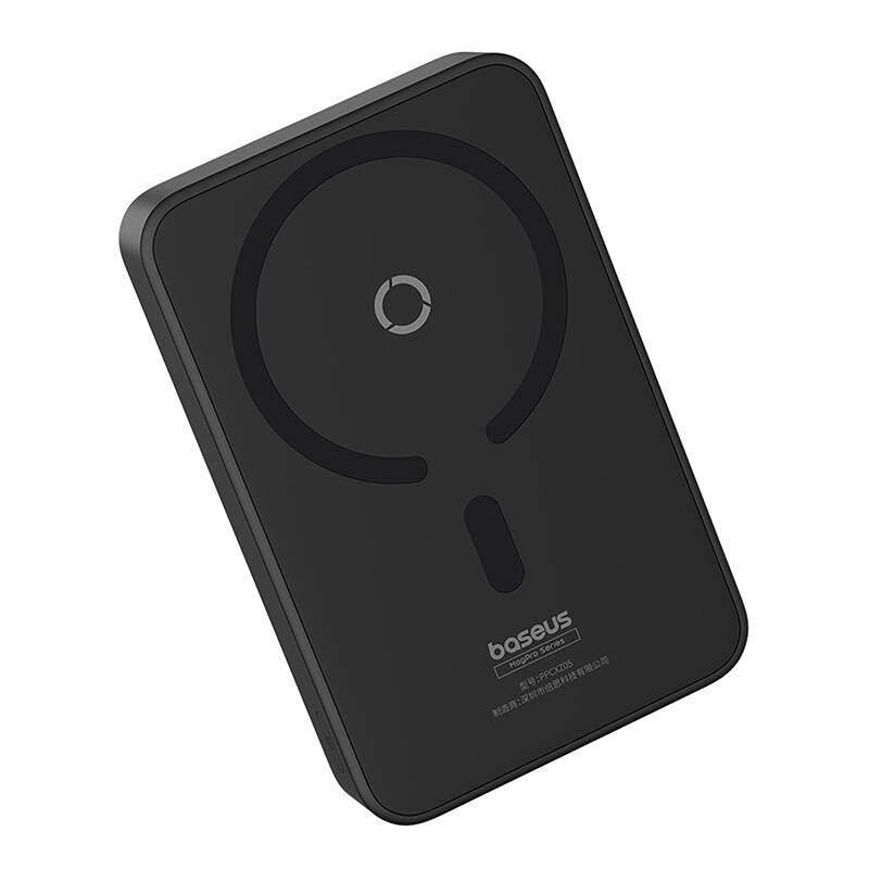Externer Wireless-Akku Baseus MagPro PPCXZ05, 5000mAh, 20W, PD + FQI, 1 x QI - 1 x USB-C, Schwarz P10064101123-00