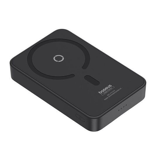 Externer Wireless-Akku Baseus MagPro PPCXZ05, 5000mAh, 20W, PD + FQI, 1 x QI - 1 x USB-C, Schwarz, Wiederverpackt P10064101123-00