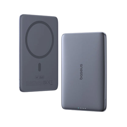 Batterie Externe Sans Fil Baseus PicoGo AM41, 5000mAh, 20W, PD + FQI, 1 x QI - 1 x USB-C, Gris P1007680C813-00