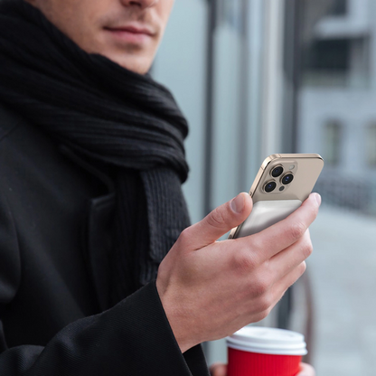 Dudao K26s External Wireless Battery, 5000mAh, 20W, PD + FQI, 1 x QI - 1 x USB-C, White