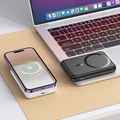 Externer Wireless-Akku HOCO J141, 10000mAh, 20W, PD + FQI, 1 x QI - 1 x USB-C, Schwarz