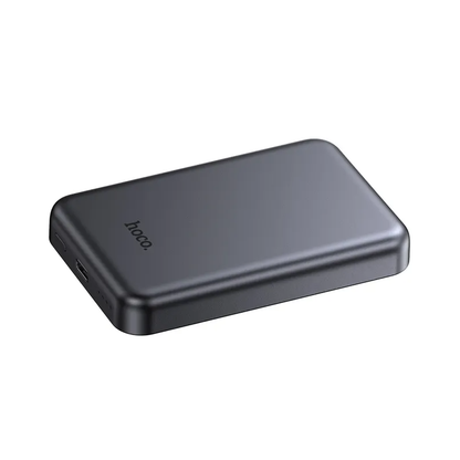 Batteria Esterna Wireless HOCO J160, 5000mAh, 10W, 1 x QI - 1 x USB-C, Grigio