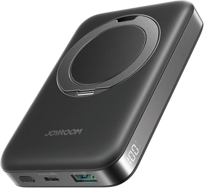 Batteria Esterna Wireless Joyroom JR-PBM12, 10000mAh, 22.5W, QC + PD + FQI, 1 x QI - 1 x USB-A - 1 x USB-C, Nera