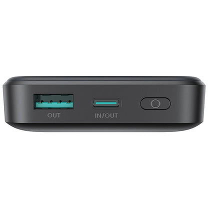 Batteria Esterna Wireless Joyroom JR-W020, 10000mAh, 20W, QC + PD + FQI, 1 x QI - 1 x USB-A - 1 x USB-C, Nera