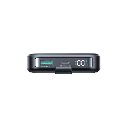Batterie Externe Sans Fil Joyroom JR-PBM11, 10000mAh, 22.5W, QC + PD + FQI, 1 x QI - 1 x USB-A - 1 x USB-C, Noire