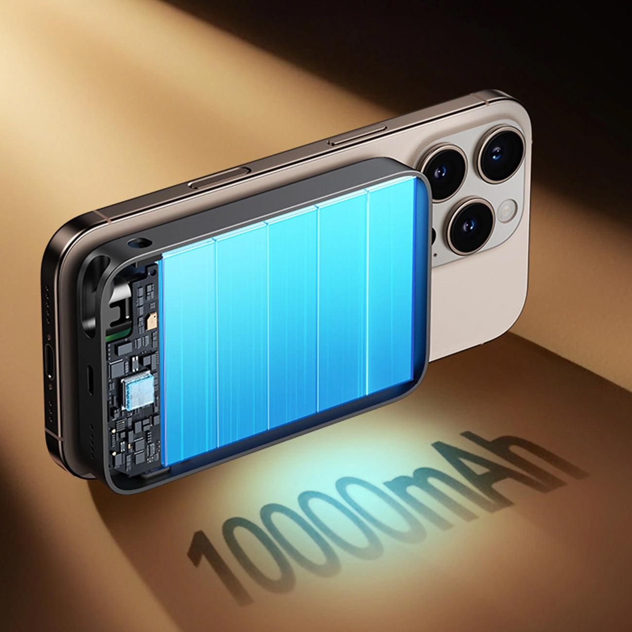 Batterie Externe Sans Fil Joyroom JR-PBM02, 10000mAh, 22.5W, PD + FQI, 1 x QI - 2 x USB-C, Noire
