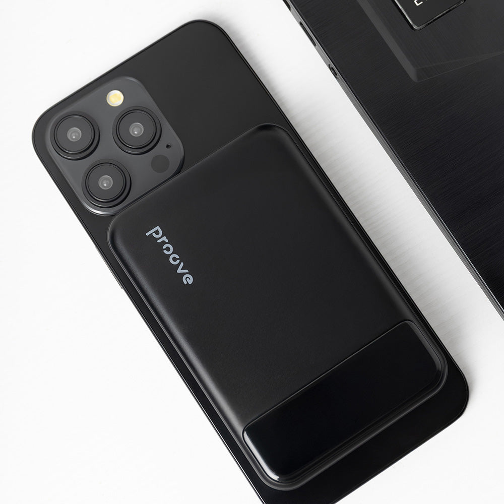 Batteria Esterna Wireless Proove Hoodman, 10000mAh, 20W, PD + FQI, 1 x QI - 1 x USB-C, Nera PBH120010001