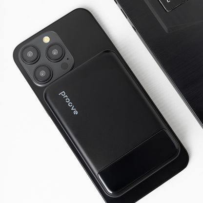 Batteria Esterna Wireless Proove Hoodman, 10000mAh, 20W, PD + FQI, 1 x QI - 1 x USB-C, Nera PBH120010001