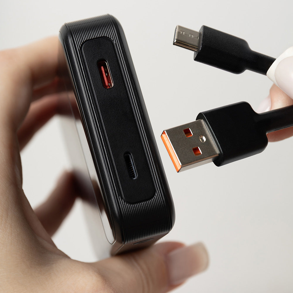 Batteria Esterna Wireless Proove Hoodman, 10000mAh, 20W, PD + FQI, 1 x QI - 1 x USB-C, Nera PBH120010001